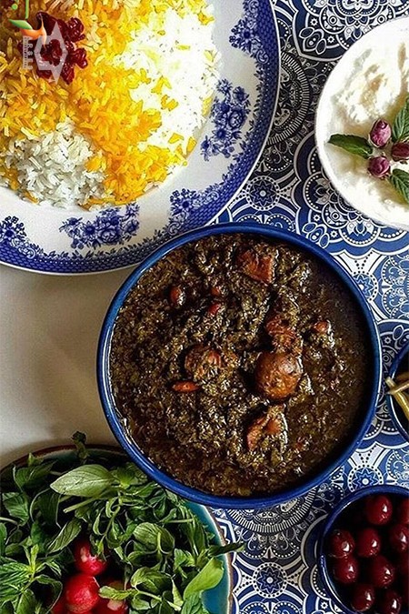 Ghormeh Sabzi (قورمه سبزی)-vegetarian